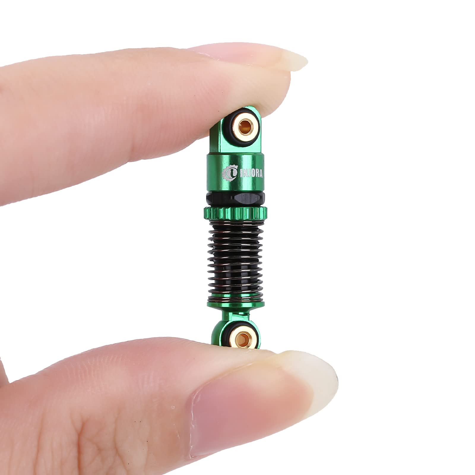 INJORA RC Amortisseur 43 mm Fileté Tele Shocks RC Voiture Damper pour 1/24 RC Crawler Axial SCX24 AXI90081 Deadbolt Bronco Gladiator Micro Crawler Upgrade Parts(Rouge