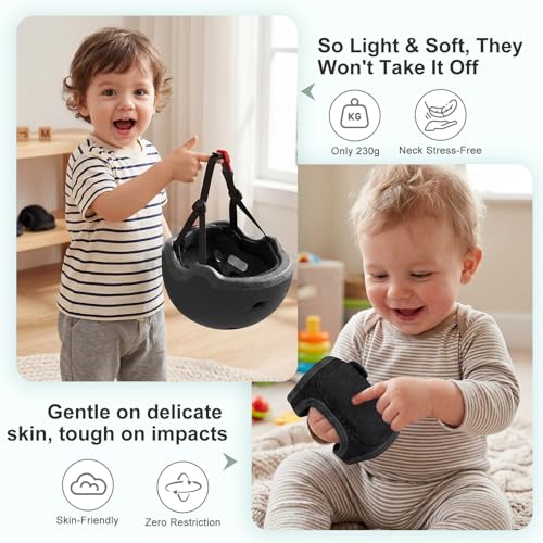 Image of Toddler Helmet and Knee Pads Set for 1-3 Years Old, Kids Bike Helmets with Toddler Knee Pads and Elbow Pads Set, Adjustable Baby Helmet for Balance Bike, Scooter, Tricycle, Bicycle