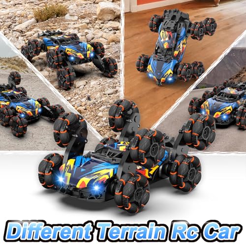 Scientoy SC005 Remote Control Car, 2.4Ghz Rc Stunt Car Toys For Boys Girls Ages 6-8-10 With Lights Music Spray, 8 Wheels All Terrain Rc Drift Car Toys thumb #5