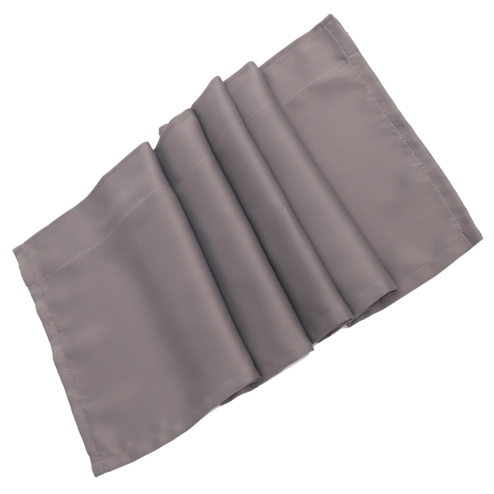 Cortinas opacas cortas que quitan el exceso de sol en ventanas pequeñas de cocina y baño gris
