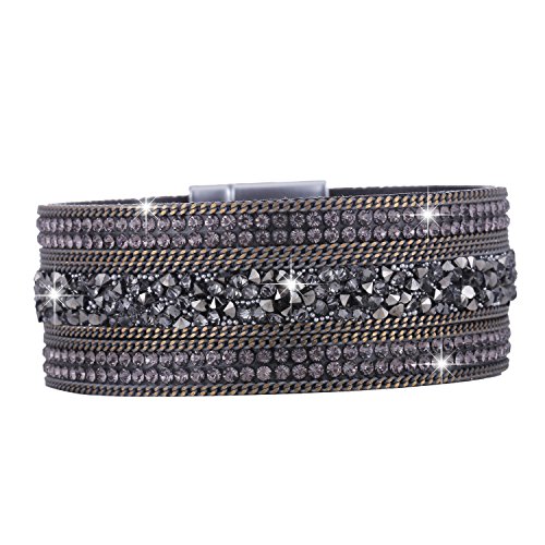 Morella damesarmband, glitterarmband met zirkoniastenen en magneetsluiting - Image 3