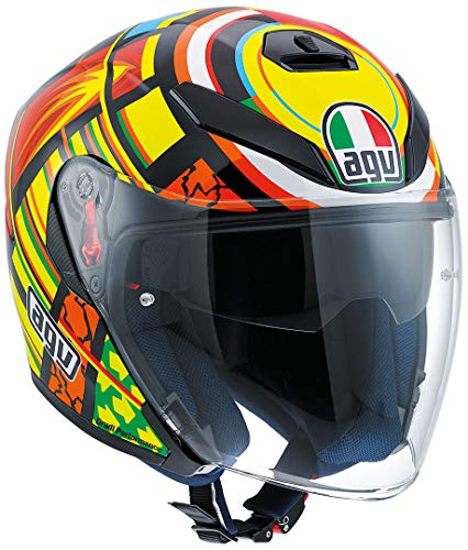 AGV Casco K-5 Jet Top Elements AMARIILO/Rojo T-XS