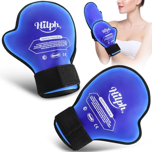 Hilph Bolsas de Frío y Calor para Lesiones en la Mano, Guantes de...