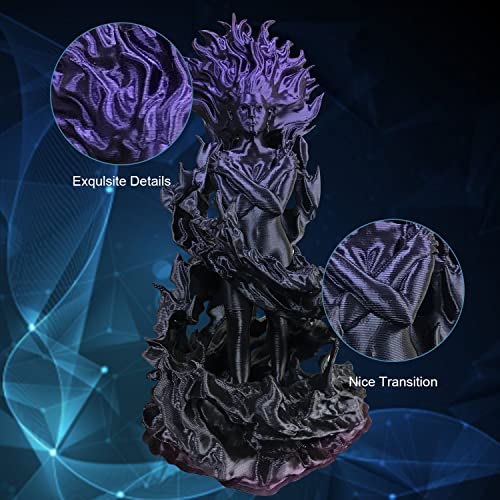 Image of YOUSU PLA Filament 1.75mm, 3D Printer Filament Silk Black Purple Color Changing, Silk PLA Filament, 3D Printing Filament 1.75 + /-0.02mm, 1kg.