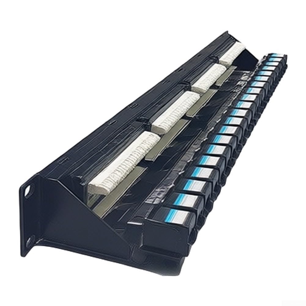 Patch Panel Cat6 a 24 porte,Montaggio su rack 1U,Rack di dati di