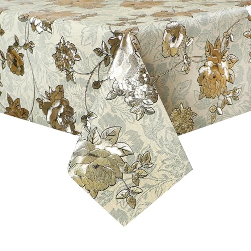 Image of Dakshya Industries PVC Waterproof Withoutlace Dining Table Cover (Size - 54X78 Inch) Rectangle 6 Seater Heat Rasistant, A2