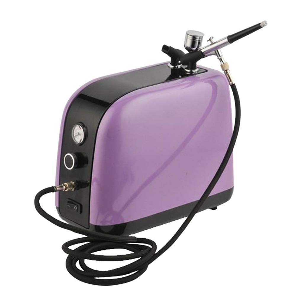 Macchina Iniezione Ossigeno Viso, Spray Spruzzatore Ossigeno Facciale Micro-Nano Idratante Bellezza Pistola Spruzzo, Dell'iniettore Flusso d'Aria: 20-23L / MIN, Pressione: 5PSI / 43PSI (Purple)