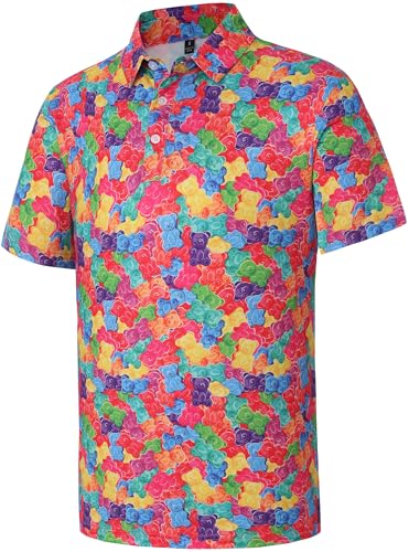Camisetas Polo para Hombre con Diseño Divertido de Golf, Transpirables y Secado Rápido, Manga Corta miniatura 3