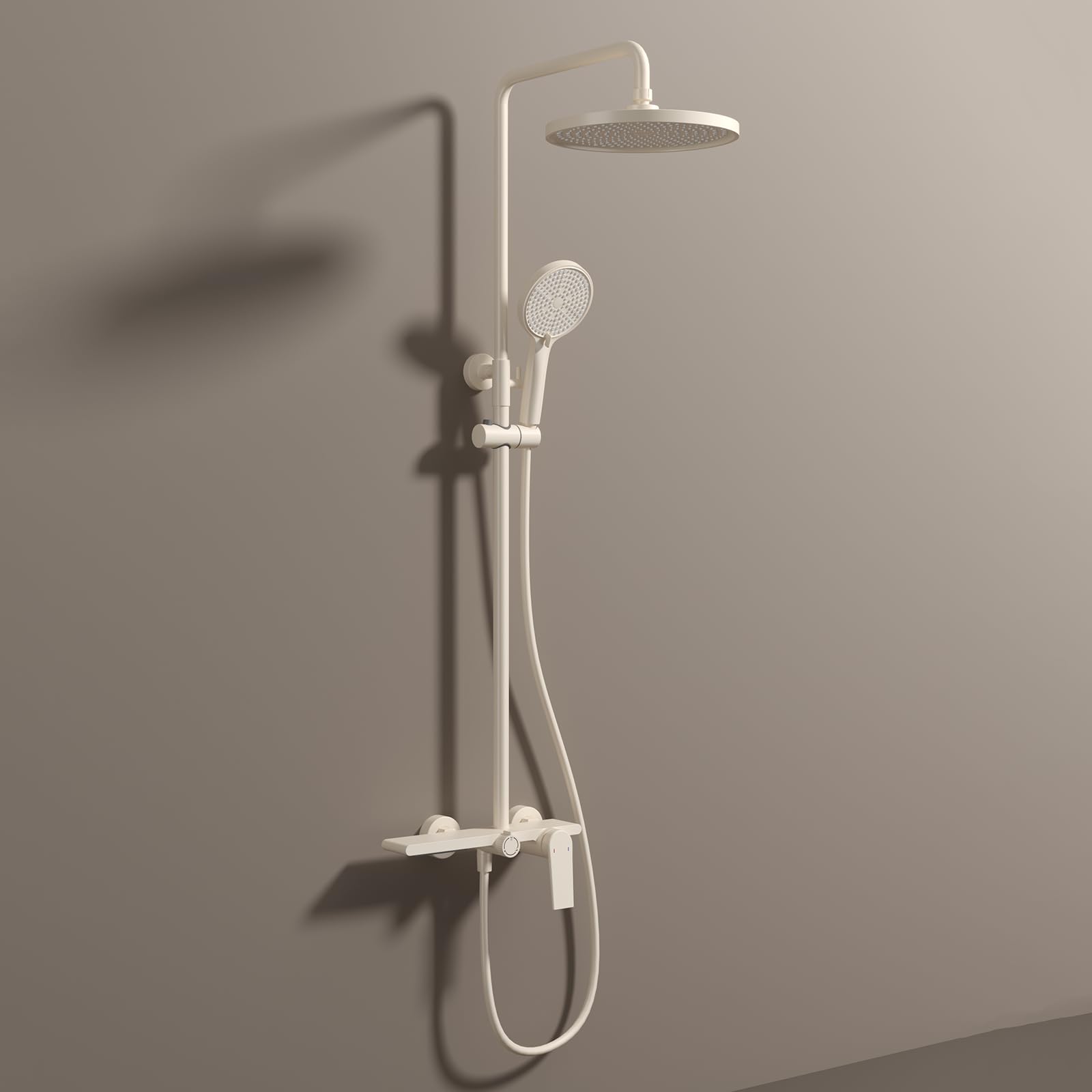 Kit de douche effet pluie avec douchette 3 modes à poignée unique