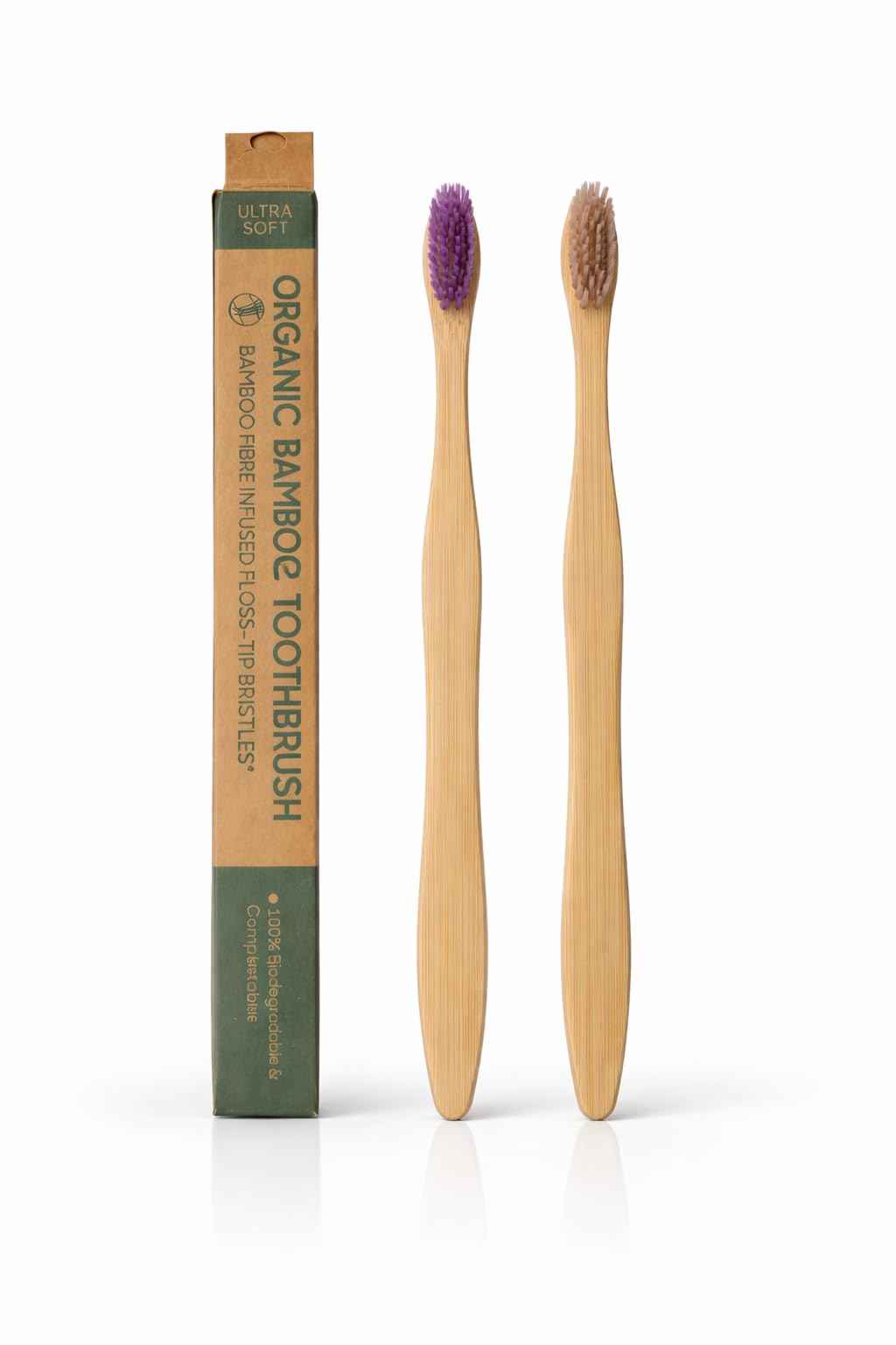 Bamboo Toothbrush Neem Oil Treated Bristles for Antifungal Protection, BPA Free, Biodegradable & Compostable Manual Toothbrushes, Handle Eco-Friendly Oral Care Brush (Set 2)-image-44