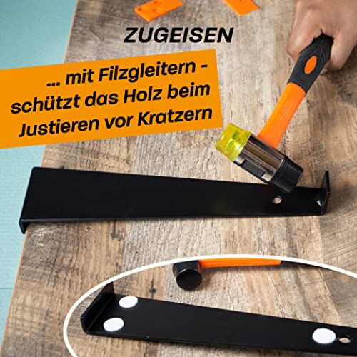 Hinrichs laminaat legset - 46-delige complete set - Laminaat vloer legset - parket, vinyl vloeren, laminaat vloeren - laminaat gereedschap vinyl leggen - vloerleg accessoires - laminaat legkit - Afbeelding 5