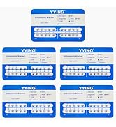 YYING 5 Packs Orthodontic Metal Brackets Dental Braces Mini MBT Slot.022 with Hooks 3-4-5