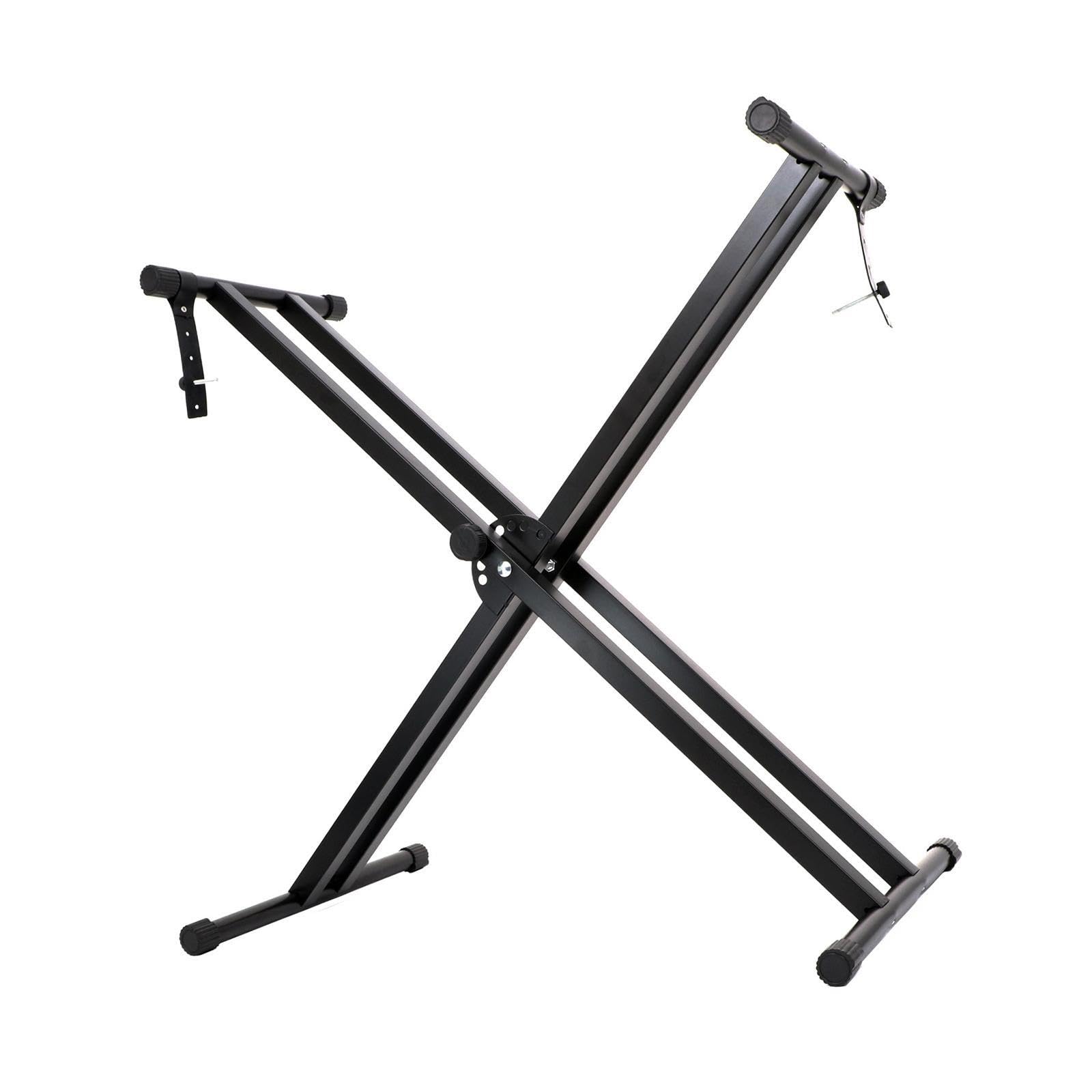 Soporte ajustable para pianos electrónicos, plegable, ideal para músicos principiantes, aficionados y profesionales. Estante plegable resistente para órgano