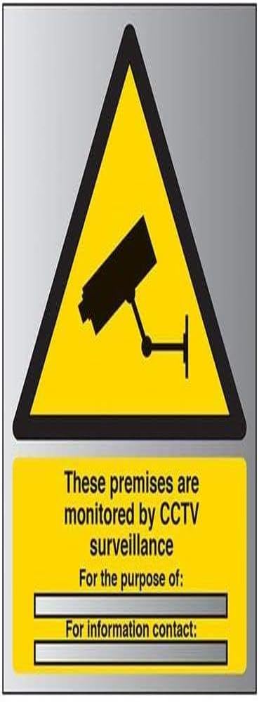 V Safety 6E034BC-R1ABRSH 300 mm x 400 mm – 1,6 mm de plástico rígido de Aluminio, Negro