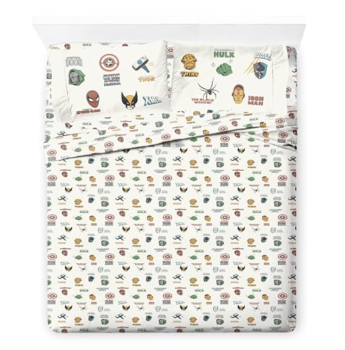 Image of Marvel Comics Avengers Queen Comforter Set 7 Piece Soft Bedding, Gray