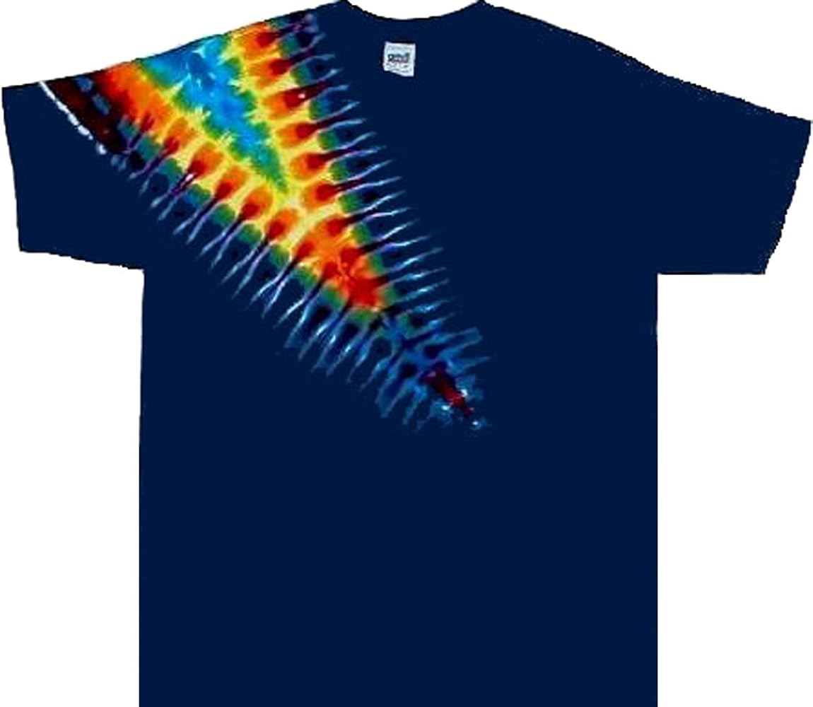 Tie Dyed Shop Rainbow Slash Tie Dye T Shirt Small | Amazon.com