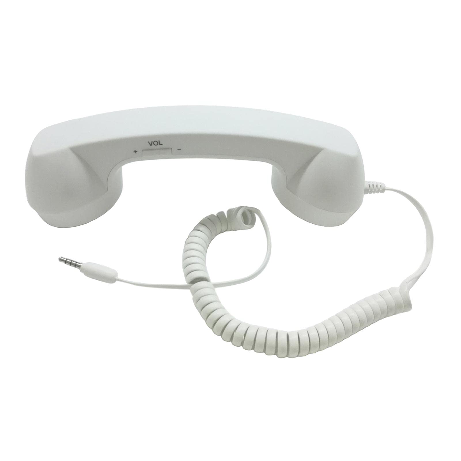 UJEAVETTE® Retro Telephone Handset 3.5Mm Classic Mini for iPhone Ipad Mobile Phones White-picture-35