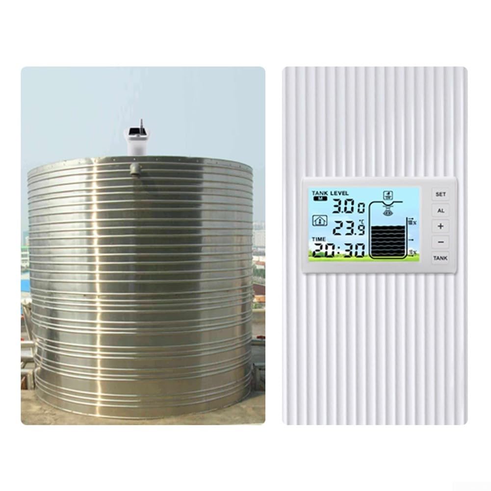 Medidor para nivel Agua Tanque Digital con para carga Solar Medidor