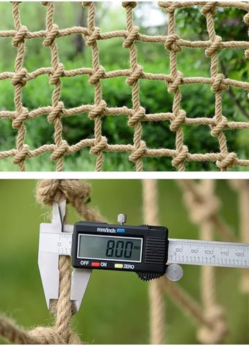 Filet d'escalade en chanvre naturel 2x2m pour une sécurité authentique - 4