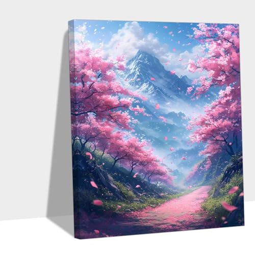 GR 2025 Paint by Numbers ؑlSҊȒP| DIY Lbgz[ ItBXv[g 40x50cm Y#B236