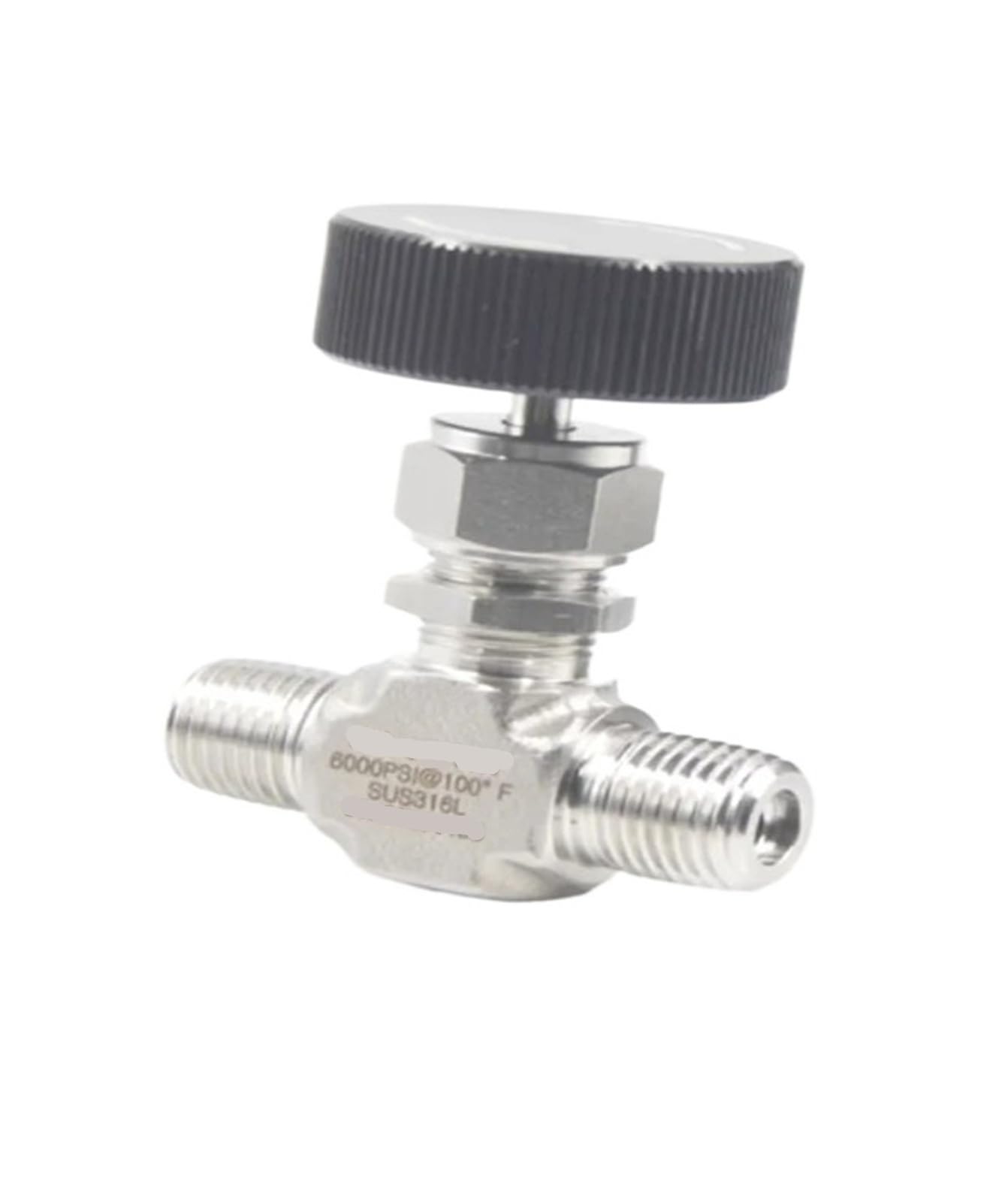 Vanne à pointeau mâle 1/2 NPT stopper fuite vanne arrêt inox 316 pression