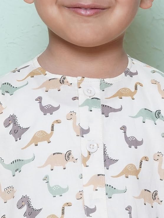 Image of AJ DEZINES Kids Ethnic Wear Pure Cotton Dhoti Kurta Set For Boys