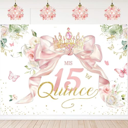 Fondo para fotos InMemory 7x5 ft para Quinceanera