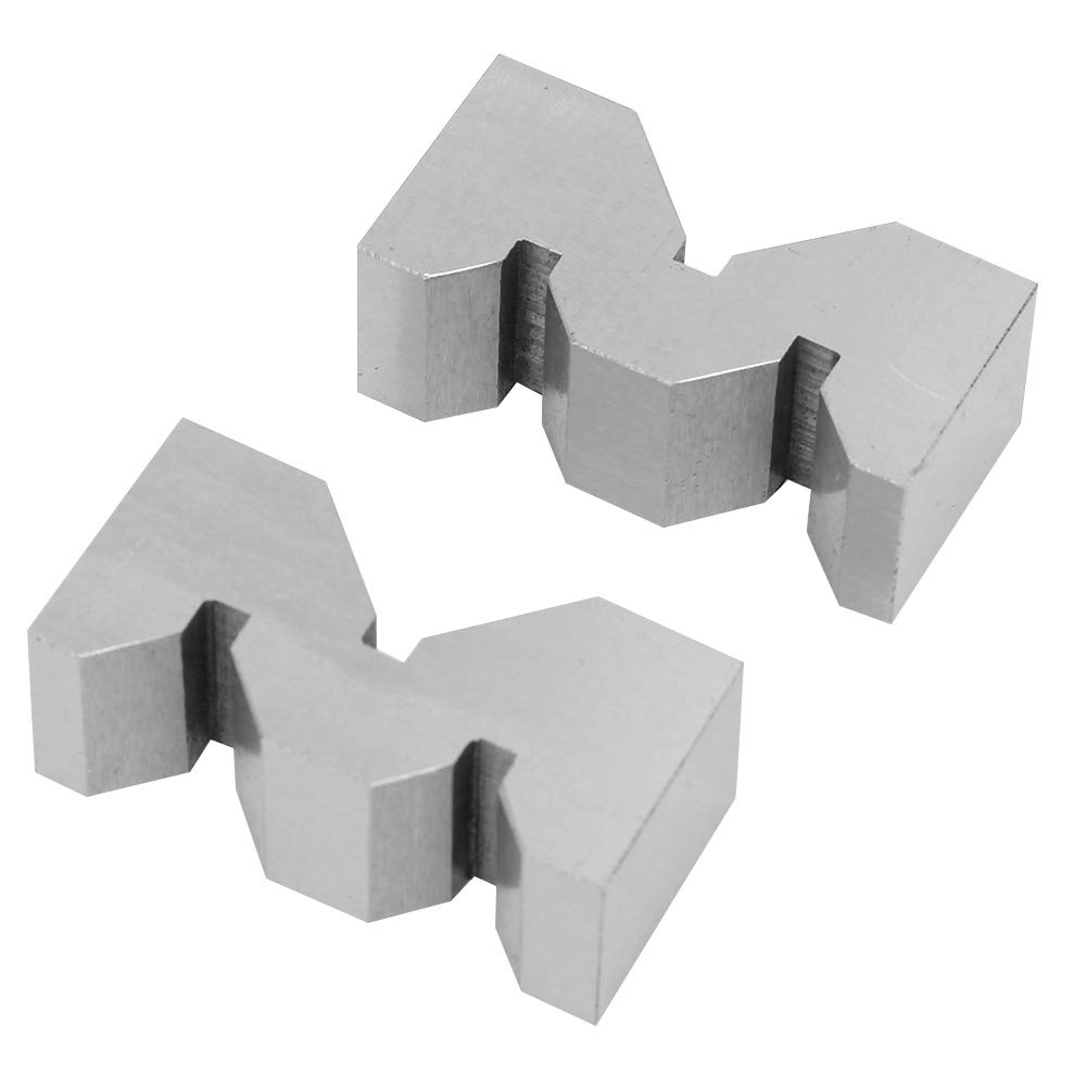 Bloc en V, 50 mm 2 pièces en acier au carbone de haute précision M Type V Block, outils de mesure d'ingénierie mécanique de fraisage pour la mesure de la plate-forme