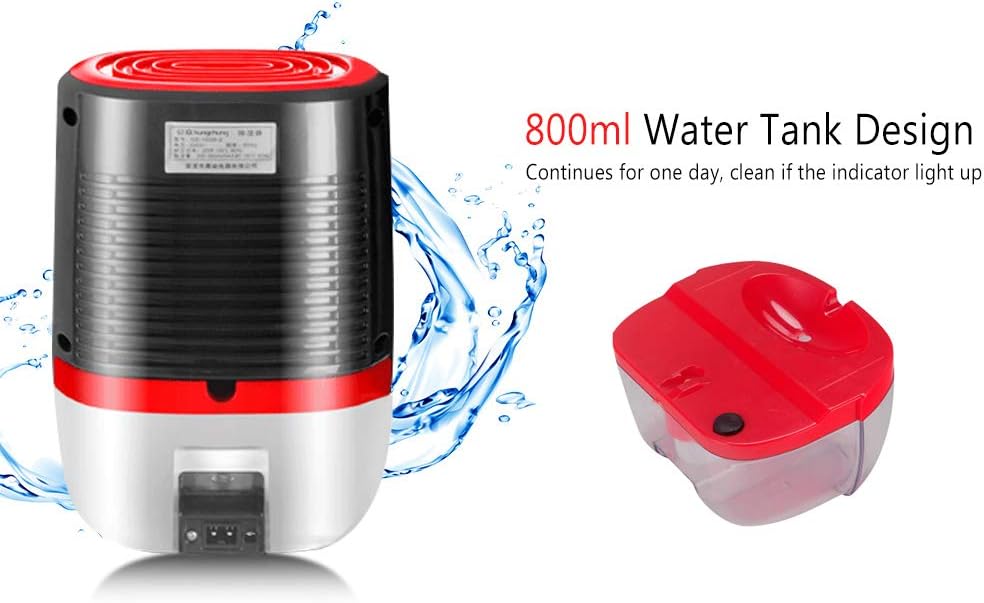 110V-220V Home Electric Mini Household Dehumidifier Portable Cleaning Device Mini Space Dehumidifier with Auto Shut Off Quietly Extracts Moisture