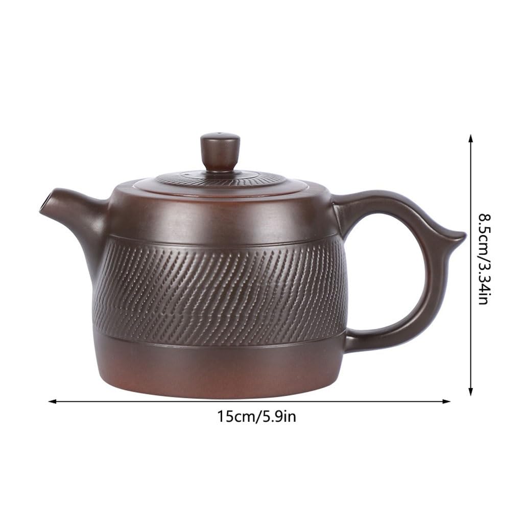 Bollitore da tè 250 ML pentola fatta a mano Set da tè domestico teiera singola teiera decorativa retrò tè pomeridiano tè in ceramica infusore