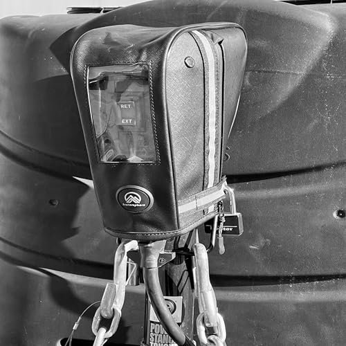 Image of Clever Cover by Trailersphere Custom Electric Jack Cover for Trailer, RV, Camper, Chains Holder, Plug Protector, Sun and Waterproof (Electric Position Jack Cover)