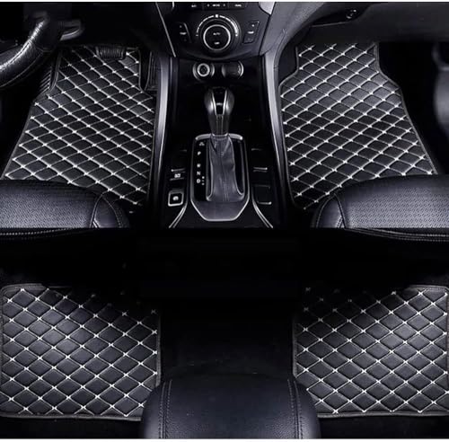 THXGFW 4 Piezas Alfombrillas de Cuero de PU para Toyota Wish 2010-2022, Alfombra Protectora de para Automóvil de Fácil Lavado Y Aspirado,B