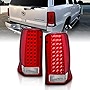 AmeriLite Red/Clear LED Tail Lights For Cadillac Escalade - Passenger and Driver Side