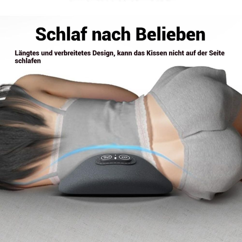 Vertacura 3-in-1 Rückenmassagegerät, Rückenstrecker mit 26° Ergonomischer Krümmung, Haltungskorrektoren und Rückenstützpolster, geeignet für Männer und Frauen