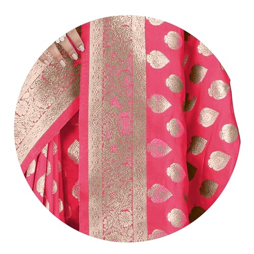 Image of MIRCHI FASHION Women Saree | Banarasi Silk Woven Design Daily Regular Use Sari with Blouse