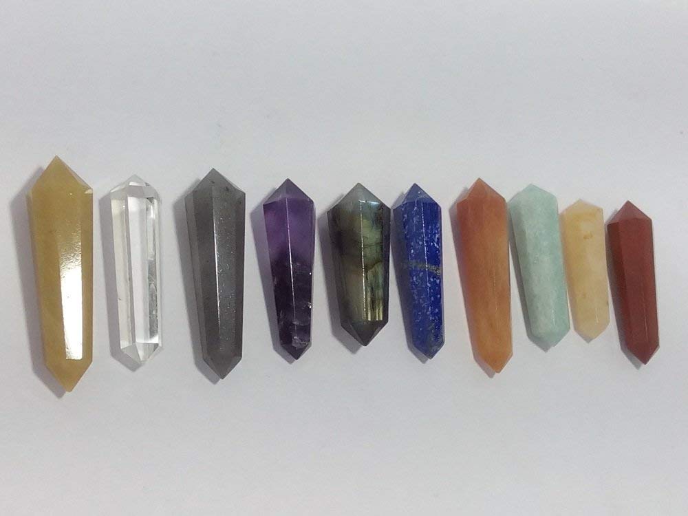 Amazon.co.jp: WholesaleGemShop 美しい10個の宝石 ダブルターミネート