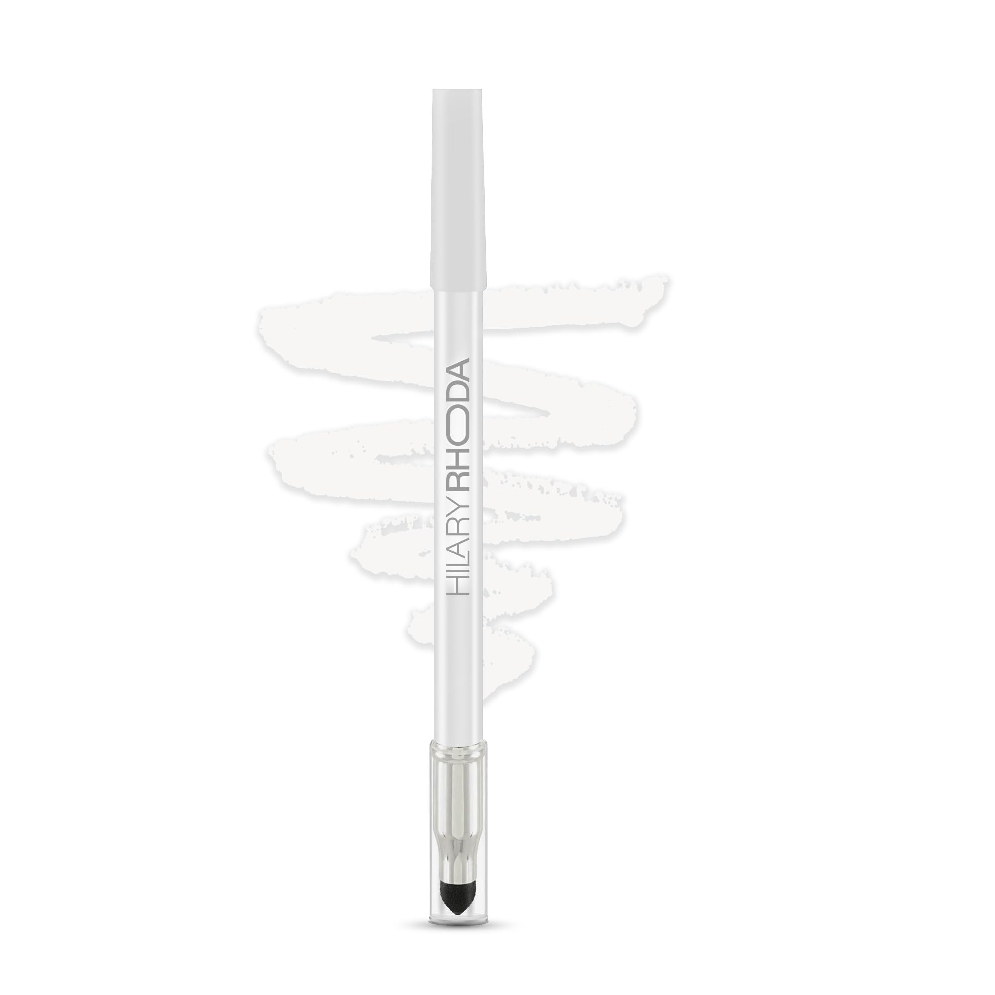Hilary Rhoda Play n Blend Gel Eyeliner | One Stroke Application | Highly Pigmented | Matte & Shimmer Finish | 2 in 1 Smudger + Eyeliner | Butter Smooth Texture | 1.5g - (Pure White| Shade 08)