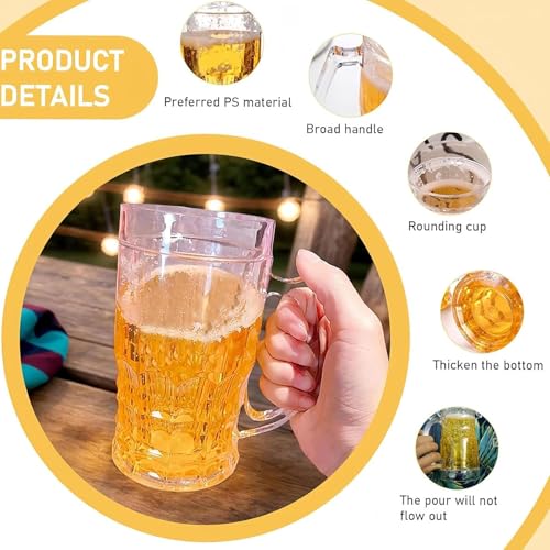 Fake Beer Mug, Funny FakeBeer Glass – 450ml Fake Drink Mugs, Novelty Beer Cup | Realistic Prank Toy Cup for Bars Beverages, Pub, Parties, Family Gathering and Office Décor - Image 6