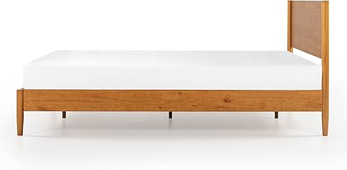 Miniatura 12 de Zinus Allen Mid Century Wood Platform Bed Frame, Solid Wood Foundation, Wood Slat Support, No Box Spring Needed, Easy Assembly, Queen