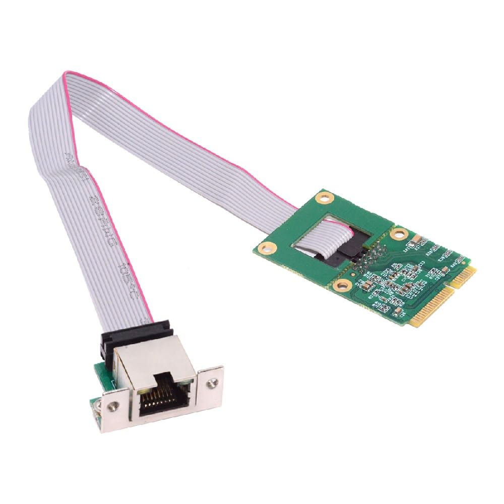 Cablecc RJ45 2.5Gbps 2500Mbps to Mini PCI-E PCI Express 1000Mbps GBE Gigabit Ethernet Network LAN Cable Adapter for Desktop Motherboard-image-38