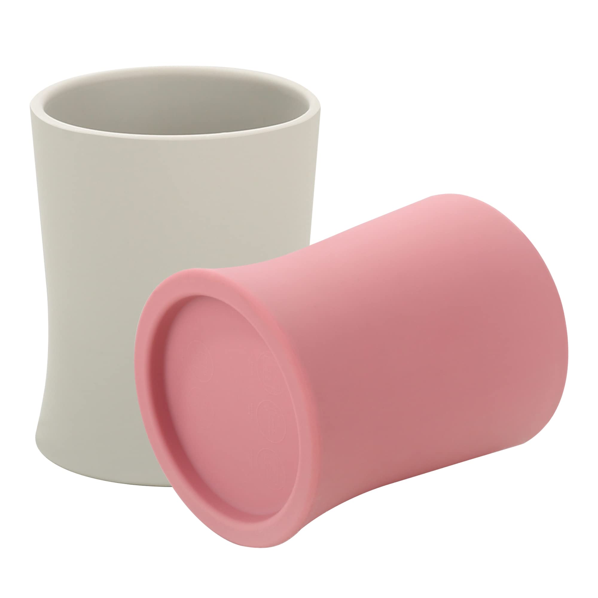 DHH Baby Toddler Cups,Tiny Cup,Baby Open Cup for 6 mos Baby Led Weaning Easy-Grip Led Weaning Training Cup 2 Pack,BPA-Free, Dishwasher Safe