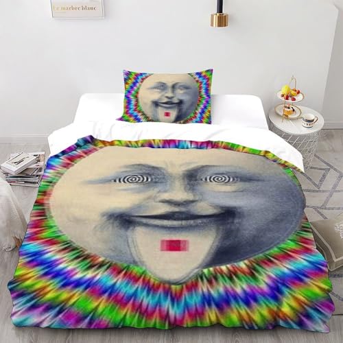 Housse de couette fermeture éclair lit single microfibre 3D - 2