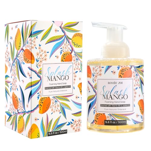 Image of ROMIIE ZOI Foaming Hand Soap, Splash Mango, 500ml / 16.8fl.oz | With Gift Box, Gentle cleansing, nourishes skin without drying
