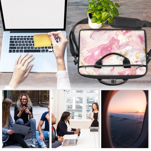 Maletín para laptop con diseño mármol 15 pulgadas miniatura 6