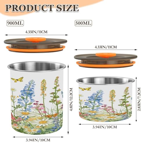 Envase hermético para café de acero inoxidable 500ml miniatura 2