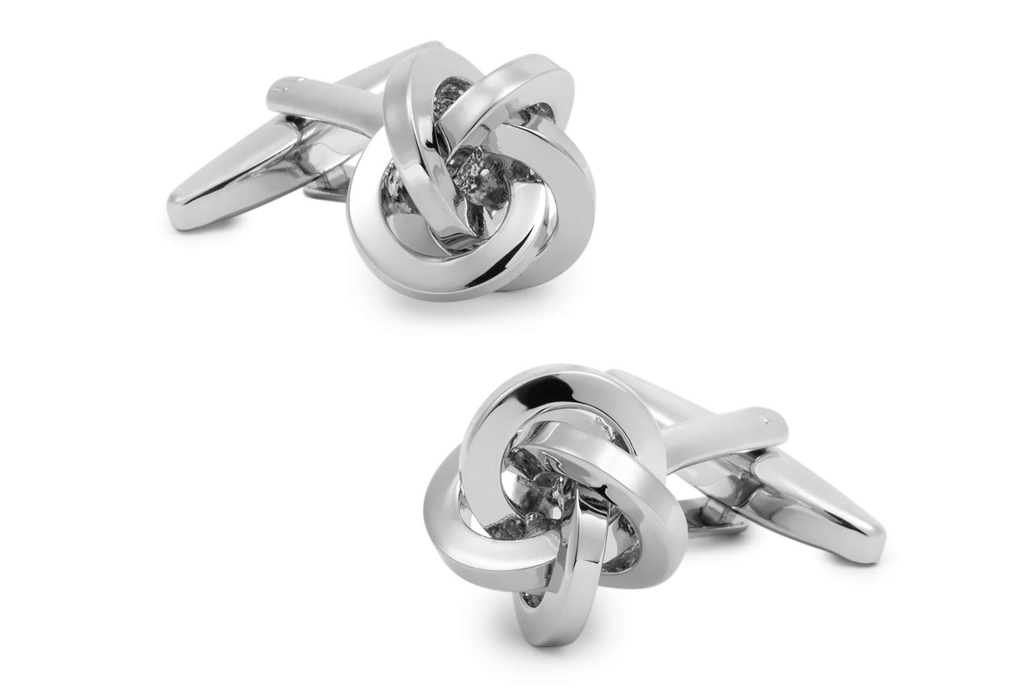 Gemelolandia | Gemelos de Camisa para Hombre Gemelos Nudos en color Plata Dorados o Tela | Para Hombres y Niños | Regalos Para Bodas, Comuniones, Bautizos y Otros Eventos