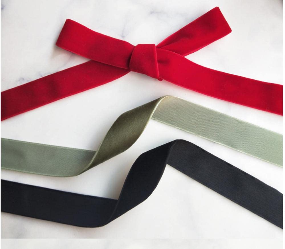 Ribbons For Gift Wrapping Ribbon For Fabric Satin Ribbons 22 Cm 2.5 Cm Aksamitna Wstążka Pojedyncza Stada Aksamitna Pasek Ręcznie Diy Bow Boże Narodzenie Wakacje-Złoty 143#