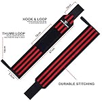 AQF Wrist Wraps for Weightlifting - USPA & IPL Approved 18" Gym Wrist Support with Thumb Loop - Heavy Duty Lifting Wrist Straps for Fitness, Workout, Powerlifting, & Bodybuilding (Pair) - Image 5
