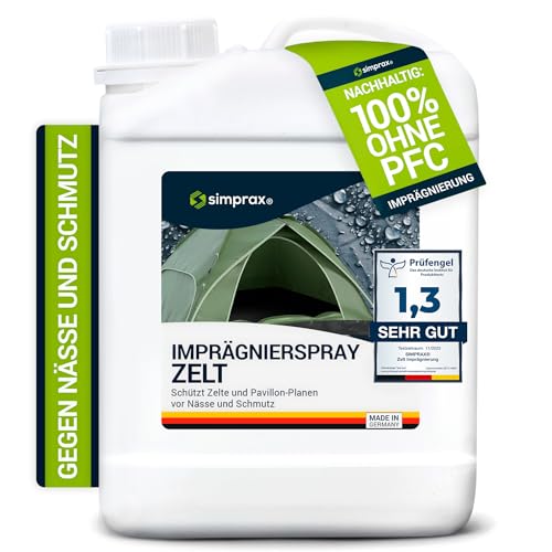 simprax® Tent Waterproofing Spray - Certified Eco-Friendly, UV-Stable & Biodegradable