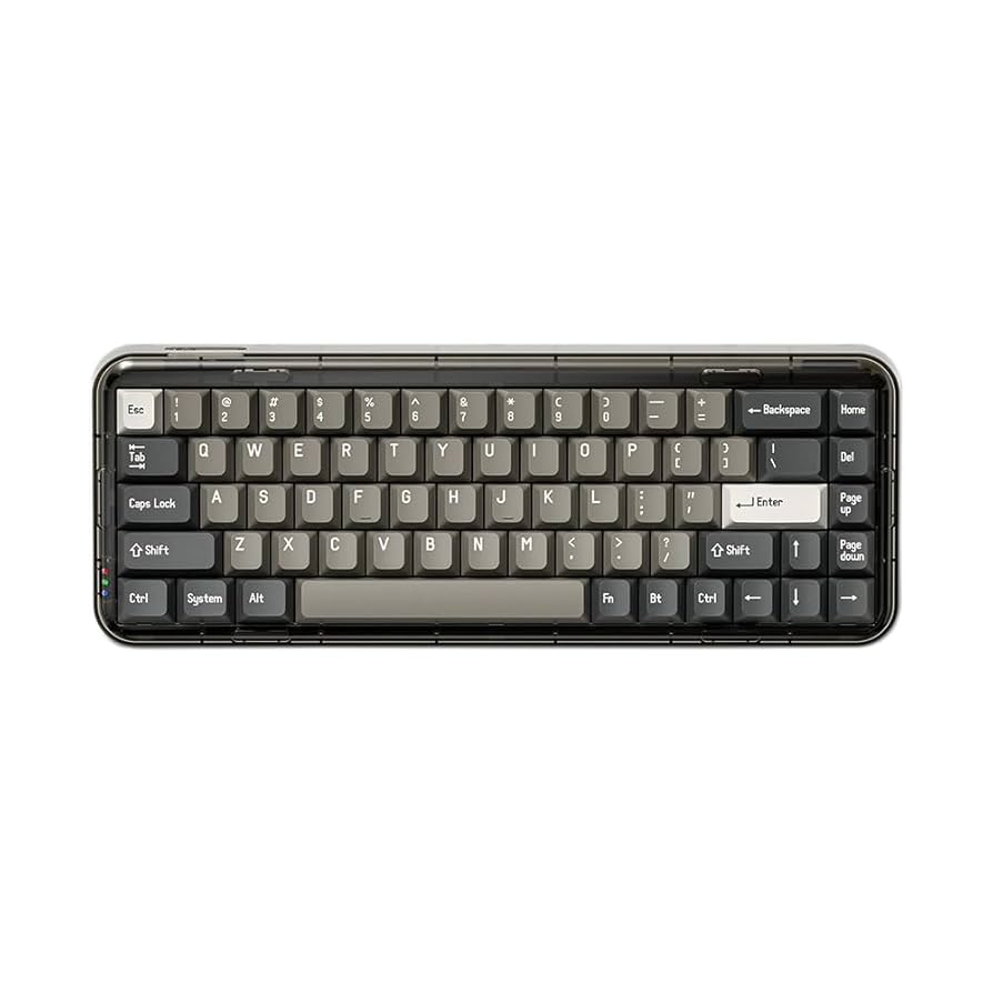 キーボード MelGeek Mojo68 MelGeek Mojo68 プラスチック シースルー、カスタム